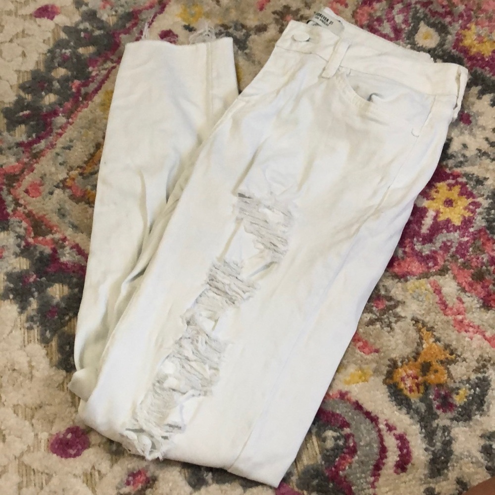 White High Rise pants